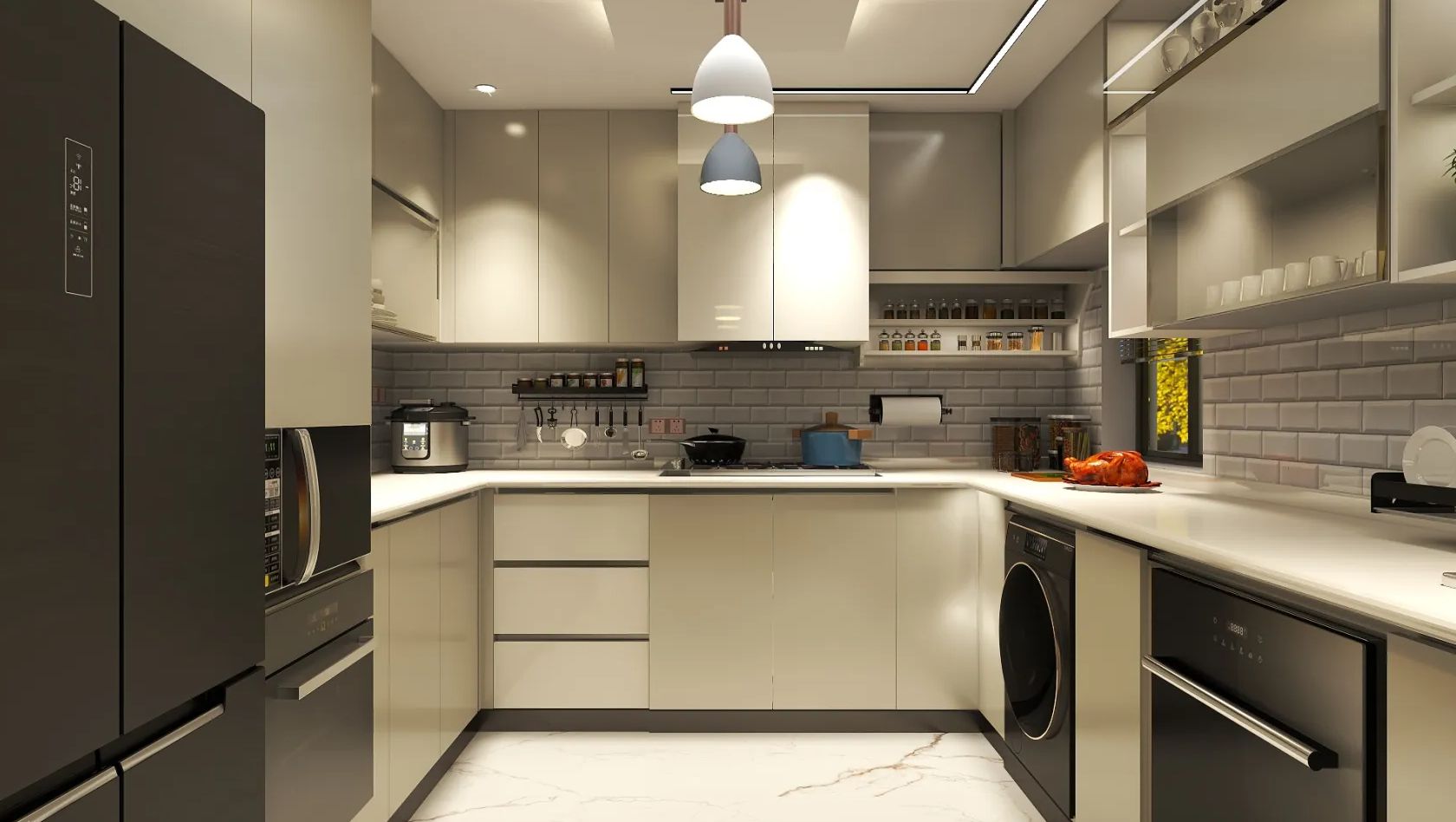 Modern Kitchen: Minimalist and Elegant Design